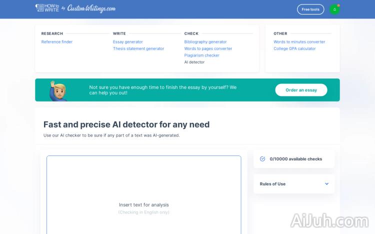 AI Detector By Custom Writings