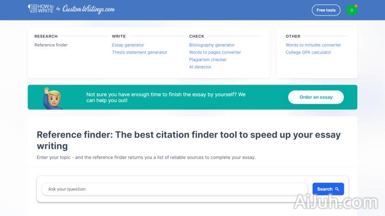 Reference Finder By Custom Writings