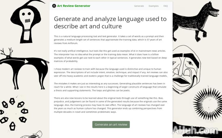 Art Review Generator