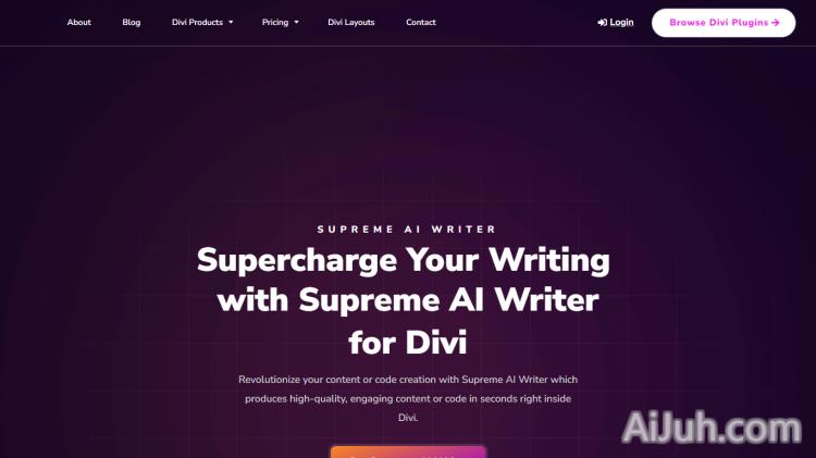 Supreme AI Writer for Divi – Divi Supreme