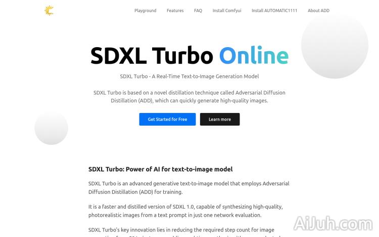 SDXL TURBO ONLINE