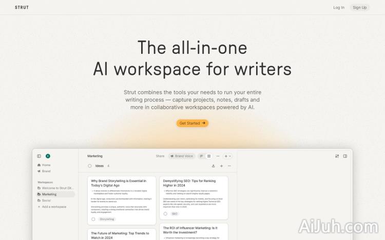 Strut — Organize and write with AI