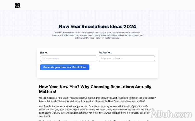 New Year Resolutions Ideas 2024