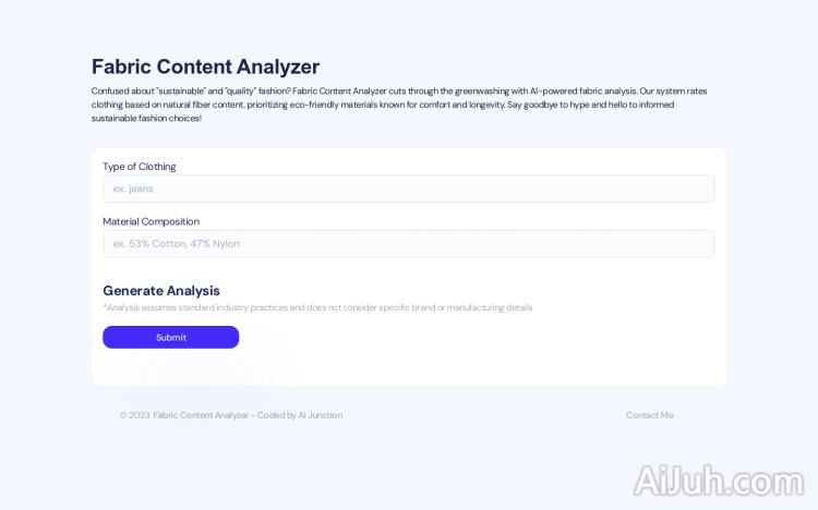 Fabric Content Analyzer