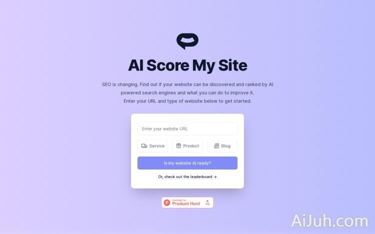 AI Score My Site
