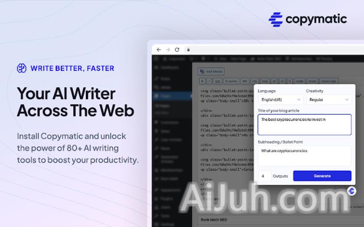 Copymatic - AI Content Writer & Chat