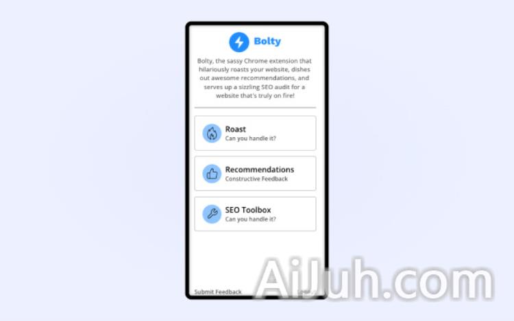Bolty - Have your landing page ROASTED by AI