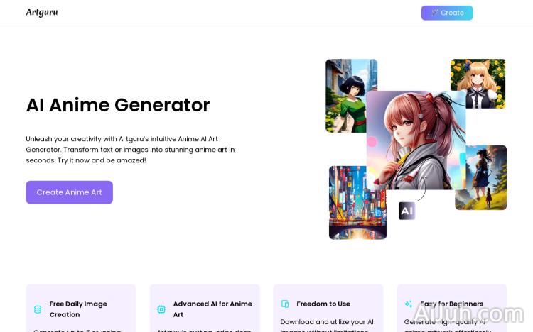 AI Anime Generator By Artguru