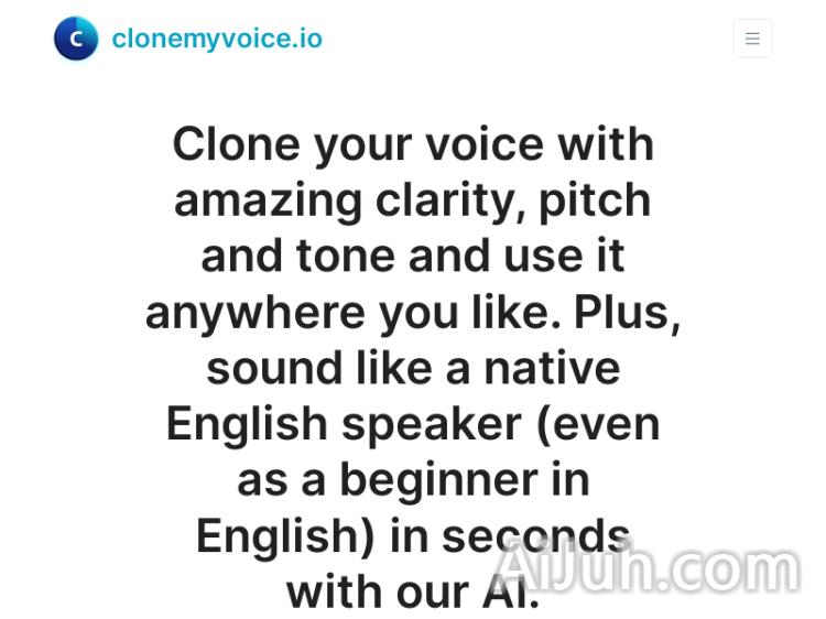 Clone Anyone's voice in seconds with AI