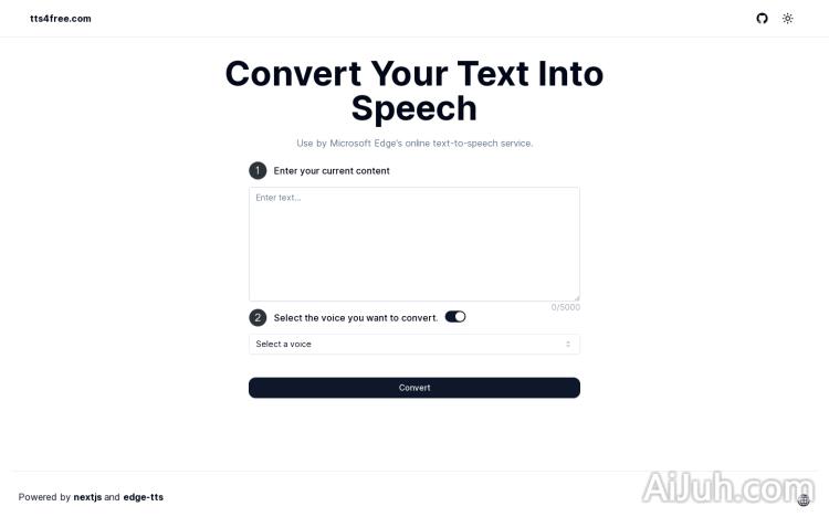 free text Into Speech