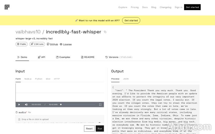 Insanely Fast Whisper