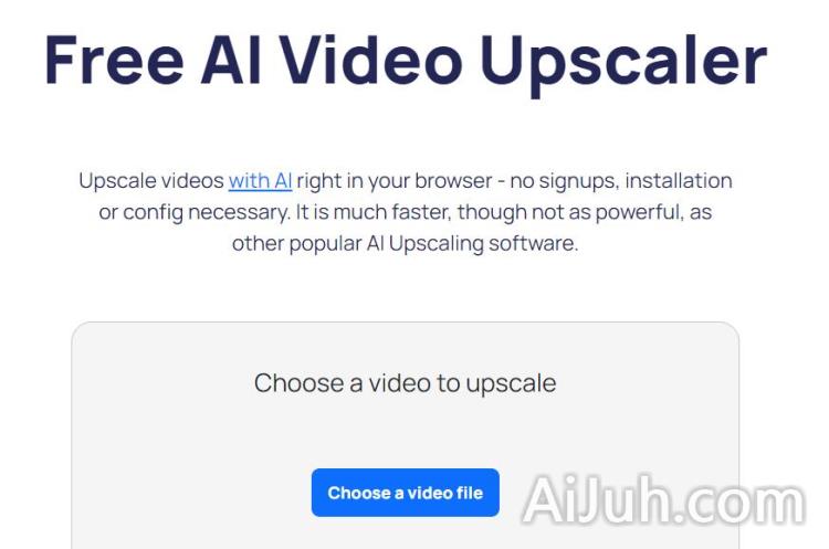 Free AI Video Upscaler