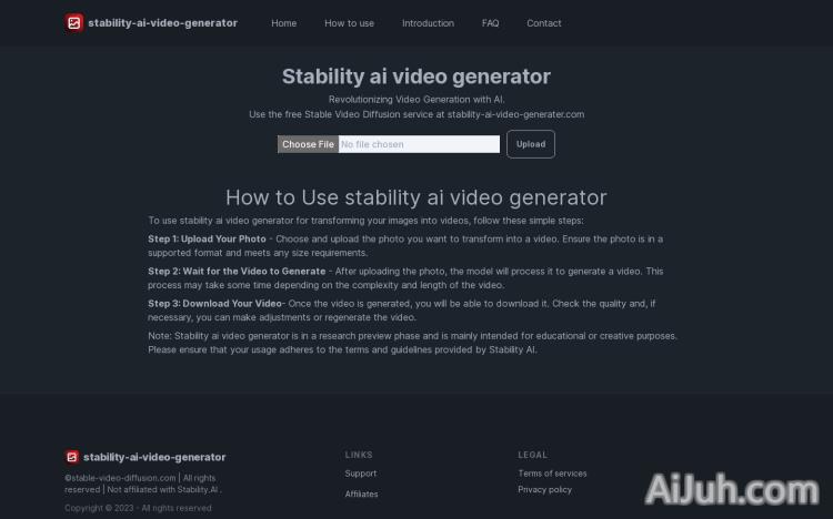 Stability ai video generater