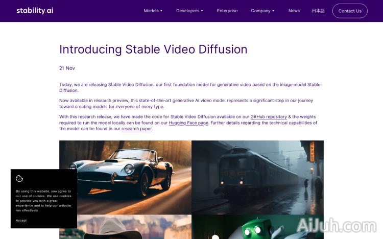 Stable Video Diffusion