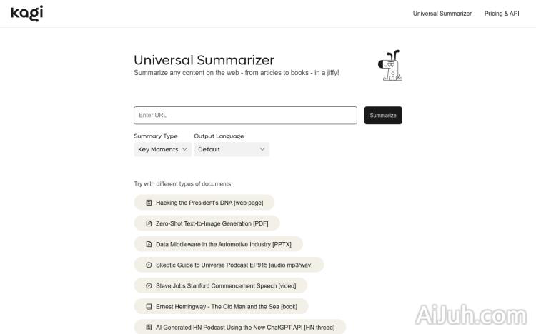 Universal Summarizer