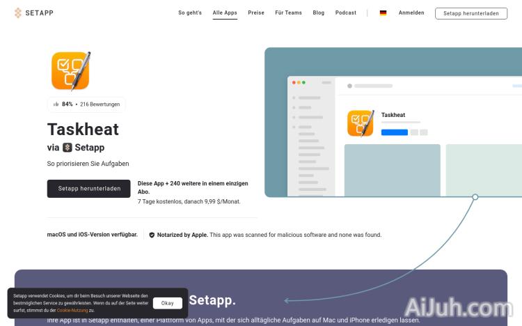 Taskheat on Setapp