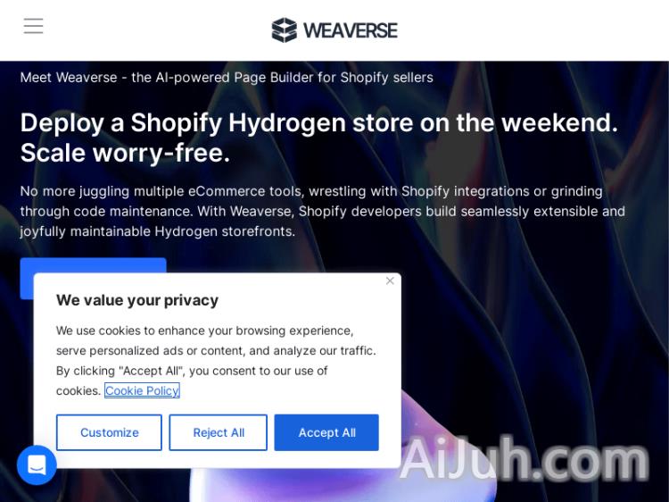 Weaverse, AI-Powered Page Builder