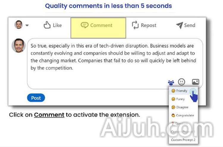 Engage AI - Comment AI for Social Networks