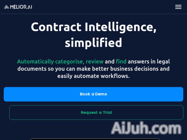 Melior Contract Intelligence AI