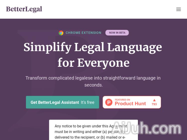 BetterLegal Assistant
