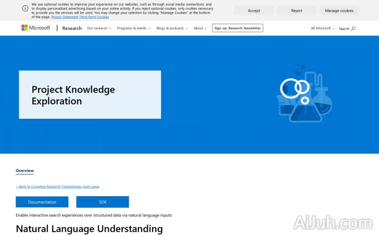 Microsoft Knowledge Exploration