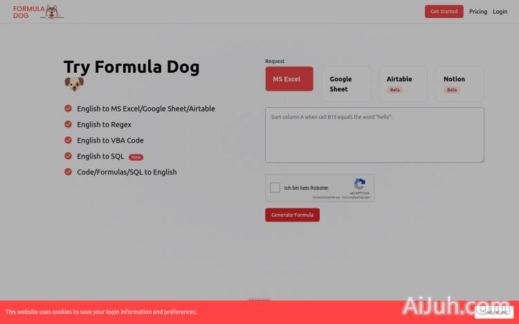 Formula Dog