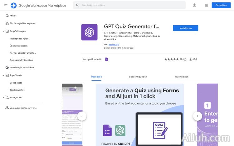 GPT Quiz Generator for Forms