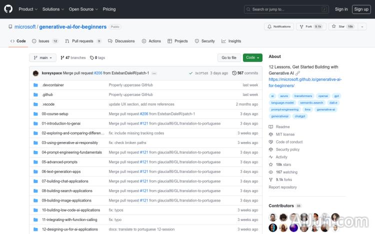 generative-ai-for-beginners