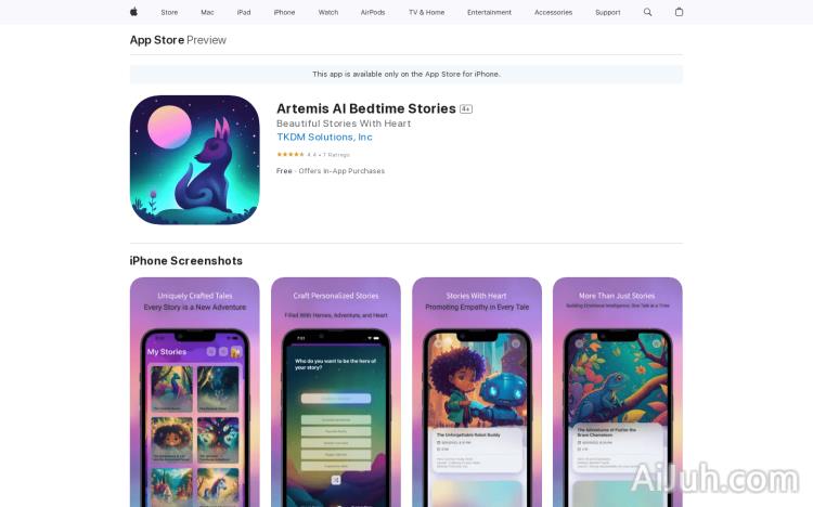 Artemis AI Bedtime Stories