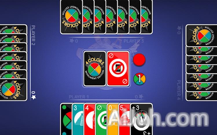 4 COLORS Card Game with AI