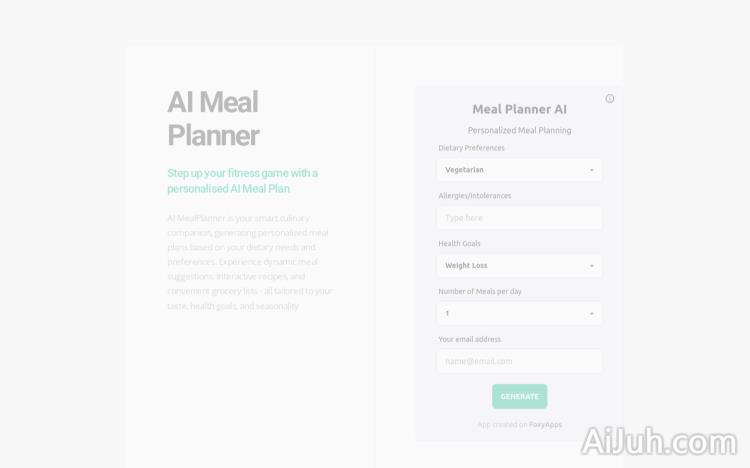 AI Meal Planner