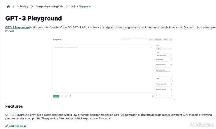 GPT-3 Playground