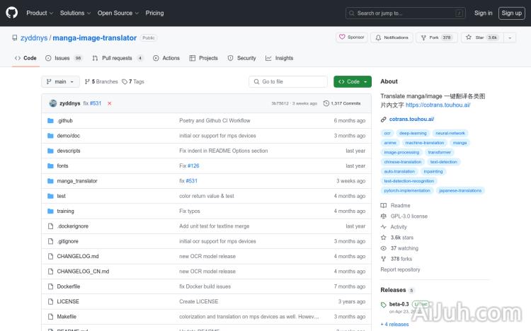 Image/Manga Translator