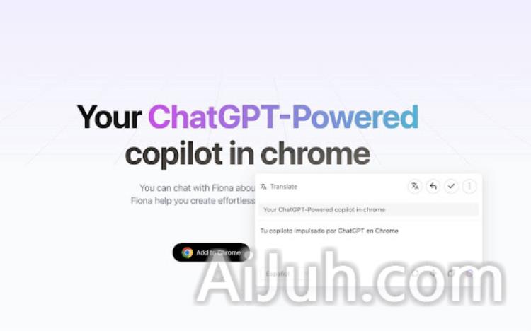 Fiona AI - ChatGPT SidePanel + GPTs & GPT-4