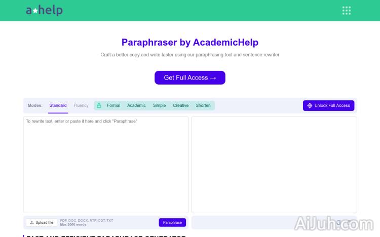 AcademicHelp Paraphraser