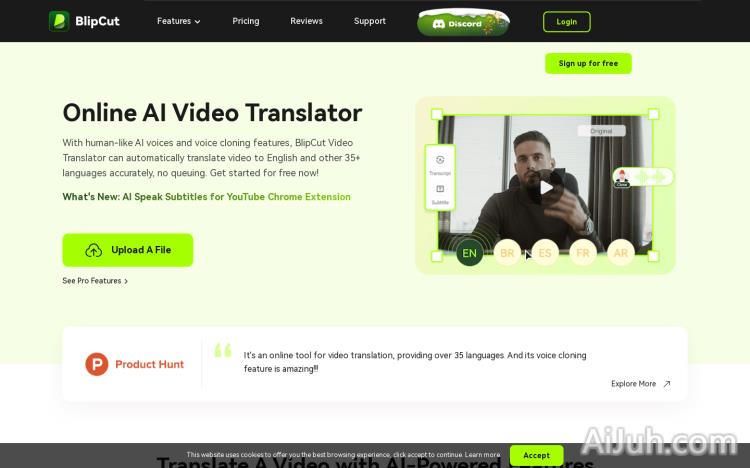 BlipCut AI Video Translator