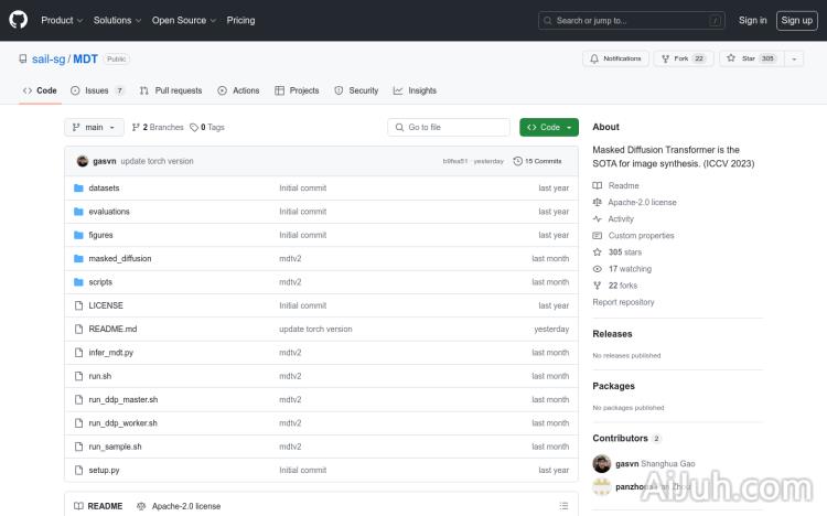 Masked Diffusion Transformer (MDT)