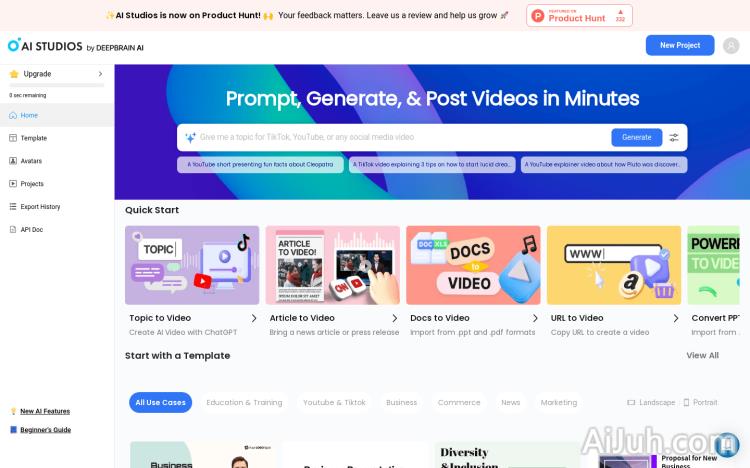 AI Studios by DeepBrain AI