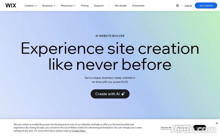 Wix AI 网站构建器