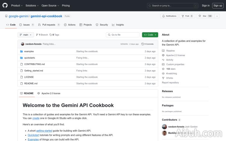 Gemini API Cookbook