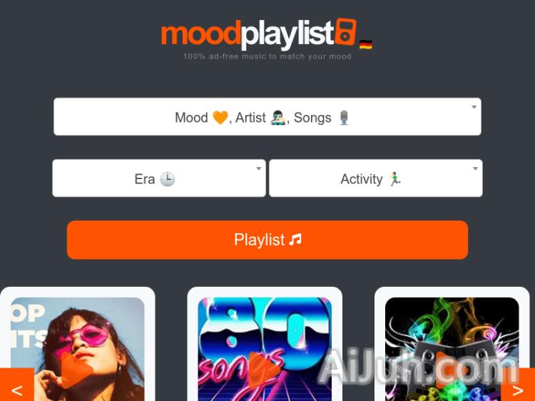 Moodplaylist - AI Powered Playlists