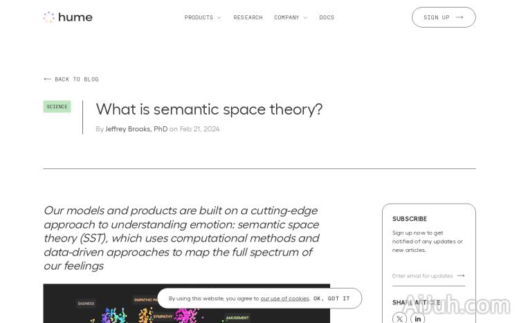 Semantic Space Theory