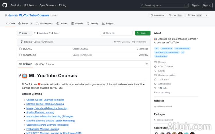 ML-YouTube-Courses