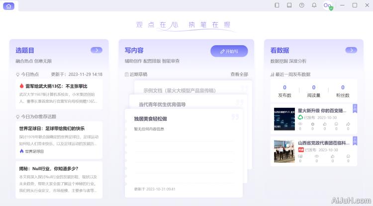 星火 AI内容运营大师