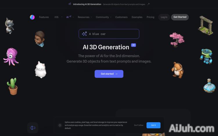 Spline AI 3D Generation