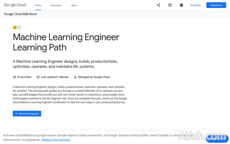 Machine Learning Engineer Learning Path