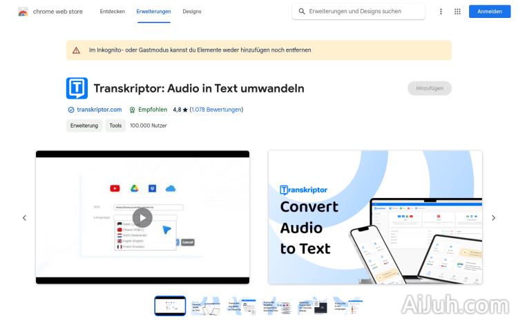 Transkriptor Transcribe Audio to Text