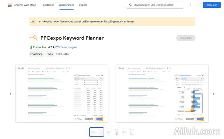 PPCexpo Keyword Planner