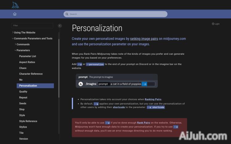 Midjourney Personalization