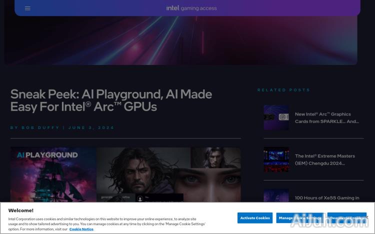 Intel AI Playground